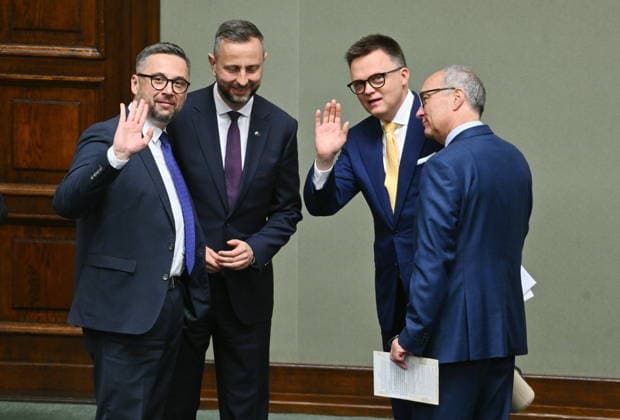 RECORD DATE NOT STATED 01.07.2026 WARSZAWA SEJM RP POSIEDZENIE SEJMU July 1, 2026 Warsaw – Sejm of the Republic of Poland – Sejm Session – Polish Parliament KONFERENCJA PRASOWA PISU N Z MARCIN KULASEK WLADYSLAW KOSINIAK KAMYSZ SZYMON HOLOWNIA WLODZIMIERZ CZARZASTY FOT DAMIAN BURZYKOWSKI NEWSPIX.PL NEWSPIX.PL --- newspix.pl 