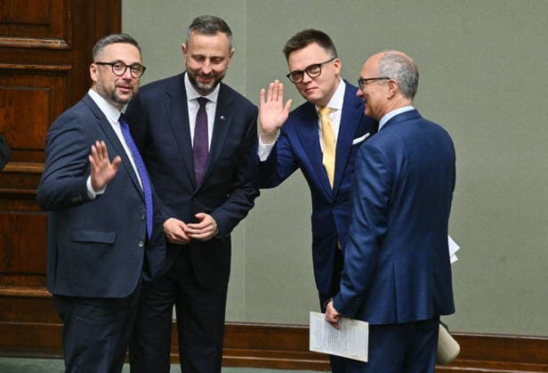 RECORD DATE NOT STATED 01.07.2026 WARSZAWA SEJM RP POSIEDZENIE SEJMU July 1, 2026 Warsaw – Sejm of the Republic of Poland – Sejm Session – Polish Parliament KONFERENCJA PRASOWA PISU N Z MARCIN KULASEK WLADYSLAW KOSINIAK KAMYSZ SZYMON HOLOWNIA WLODZIMIERZ CZARZASTY FOT DAMIAN BURZYKOWSKI NEWSPIX.PL NEWSPIX.PL --- newspix.pl 