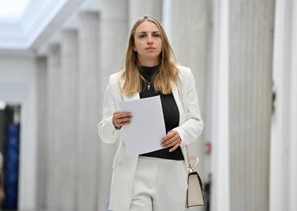 RECORD DATE NOT STATED 03.07.2026 WARSZAWA SEJM RP POSIEDZENIE SEJMU July 3, 2026 Warsaw – Sejm of the Republic of Poland – Sejm Session – Polish Parliament GLOSOWANIA N Z KINGA GAJEWSKA FOT DAMIAN BURZYKOWSKI NEWSPIXPL NEWSPIX.PL --- newspix.pl 