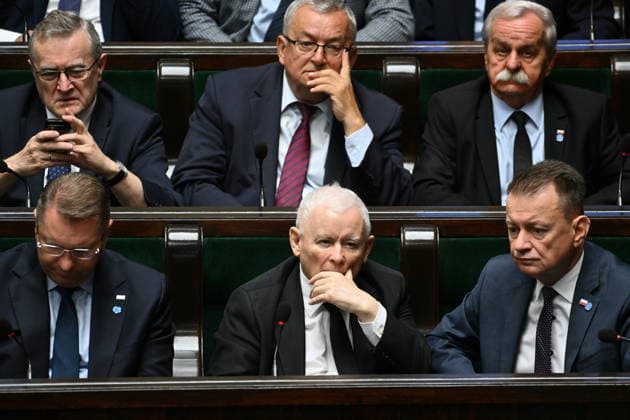 RECORD DATE NOT STATED 03.07.2026 WARSZAWA SEJM RP POSIEDZENIE SEJMU July 3, 2026 Warsaw – Sejm of the Republic of Poland – Sejm Session – Polish Parliament GLOSOWANIA N Z PRZEMYSLAW CZARNEK JAROSLAW KACZYNSKI MARIUSZ BLASZCZAK FOT DAMIAN BURZYKOWSKI NEWSPIXPL NEWSPIX.PL --- newspix.pl 