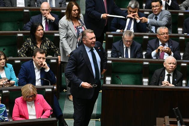 RECORD DATE NOT STATED 03.07.2026 WARSZAWA SEJM RP POSIEDZENIE SEJMU July 3, 2026 Warsaw – Sejm of the Republic of Poland – Sejm Session – Polish Parliament GLOSOWANIA N Z PRZEMYSLAW CZARNEK JAROSLAW KACZYNSKI FOT DAMIAN BURZYKOWSKI NEWSPIXPL NEWSPIX.PL --- newspix.pl 