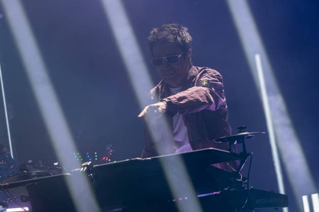 Jean Michel Jarre Concert at Noches del Botánico French electronic music composer and performer Jean Michel Jarre during a performance at the Noches del Botánico festival on July 3, 2026, in Madrid, Spain. This French artist, a pioneer of electronic music, is known for his songs Oxygène Part IV, Équinoxe Part IV, Magnetic Fields Part II, and Fourth Rendez-Vous, among others. Spain  Copyright: xRicardoxRubiox 7641495