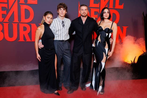 Evil Dead: Burn Premiere at the Grand Rex Theater; Celebrities Arrive on the Red Carpet: Florent Bernard, Luciane Buchanan, Hunter Doohan, Sebastien Vanicek, and Souheila Yacoub 457887 July 3, 2026  Copyright: xSebastienxFremontx xStarfacex STAR_457887_020