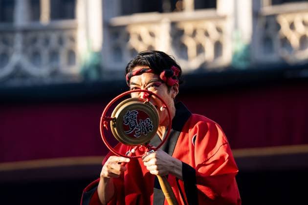 the Ommegang Oppidi Bruxellensis historical parade in the city center of Brussels, Friday 03 July 2026. This parade is an historical reenactment of the entry of Charles the fifth (Charles Quint - Keizer Karel) in Brussels in 1549. MARIUS BURGELMAN  MariusxBurgelman 180291423