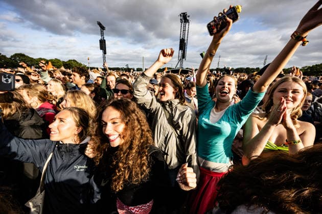 Addison Rae live at Roskilde Festival 2026 Roskilde, Denmark. 03rd, July 2026. Festival goers seen at a live concert with the American singer Addison Rae during the Danish music festival Roskilde Festival 2026 in Roskilde. Denmark, Roskilde  Copyright: xGonzalesxPhoto ErlingxBrodersenx