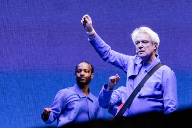 David Byrne live at Roskilde Festival 2026 Roskilde, Denmark. 03rd, July 2026. The Scottish-American singer, songwriter and musician David Byrne performs a live concert during the Danish music festival Roskilde Festival 2026 in Roskilde. Denmark, Roskilde  Copyright: xGonzalesxPhoto ErlingxBrodersenx