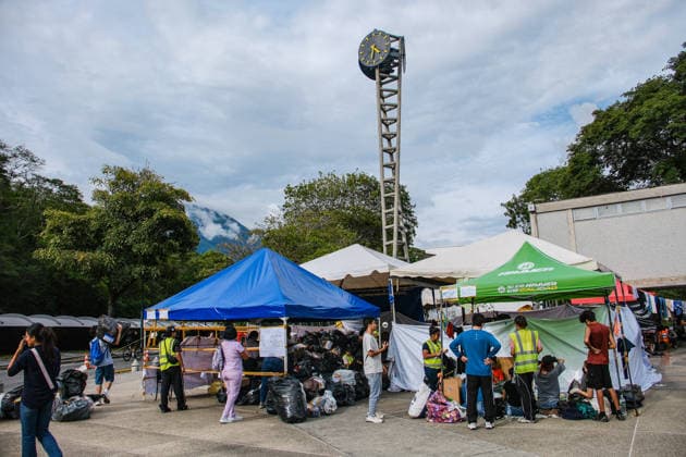 UCV collection center mobilizes humanitarian aid for Venezuela s earthquake survivors CARACAS, VENEZUELA - JULY 3: Volunteers and local citizens work at the Central University of Venezuela s (UCV) main humanitarian collection center, established at the Rectorate Plaza in Caracas, Venezuela, on July 3, 2026. The UCV s main collection center, located at the Rectorate Plaza in Caracas, operates around the clock under the organization of the Federation of University Centers and volunteers. Collected supplies are prioritized for areas affected by recent earthquakes, particularly La Guaira. They continuously receive non-perishable food, drinking water, medical supplies, personal hygiene items, clothing in good condition, and rescue tools. Diko Be  Copyright: x2026xAnadoluxDikoxBetancourtx