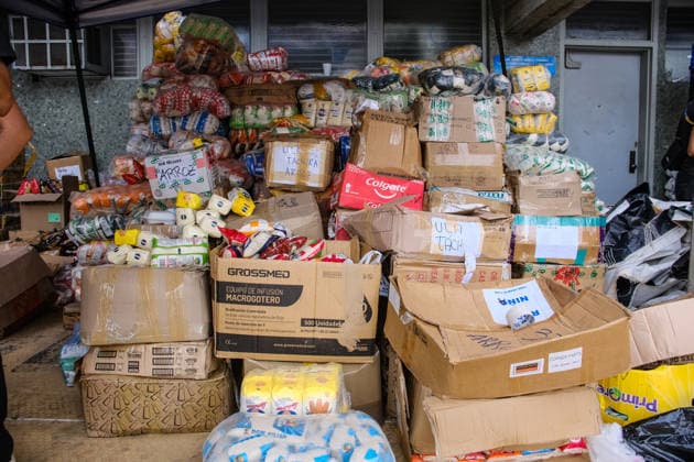 UCV collection center mobilizes humanitarian aid for Venezuela s earthquake survivors CARACAS, VENEZUELA - JULY 3: Volunteers and local citizens work at the Central University of Venezuela s (UCV) main humanitarian collection center, established at the Rectorate Plaza in Caracas, Venezuela, on July 3, 2026. The UCV s main collection center, located at the Rectorate Plaza in Caracas, operates around the clock under the organization of the Federation of University Centers and volunteers. Collected supplies are prioritized for areas affected by recent earthquakes, particularly La Guaira. They continuously receive non-perishable food, drinking water, medical supplies, personal hygiene items, clothing in good condition, and rescue tools. Diko Be  Copyright: x2026xAnadoluxDikoxBetancourtx