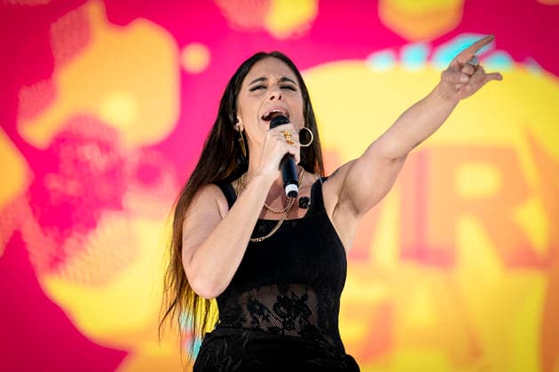 MADO María Peláe’s Campanadas de la Diversidad Celebration during the festive and advocacy event Campanadas de la Diversidad, on July 3, 2026, in Madrid, Spain. This musical event, part of the official activities of the capital’s LGBTIQ Pride festivities and held on the main stage in Plaza de Espana, features live performances and appearances by singers Natalia, María Peláe, Vicco, Soraya, and a surprise performance, as well as hosting the presentation of the Mr. Gay Spain A Pé Special Award MADRID, Spain MADRID, Spain Spain  Copyright: xA.xPÃ rezxMecax 7642612
