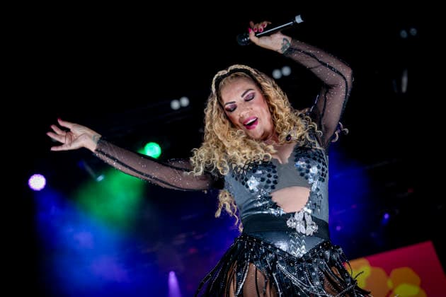 MADO Rebeca’s Campanadas de la Diversidad Celebration during the festive and advocacy event Campanadas de la Diversidad, on July 3, 2026, in Madrid, Spain. This musical event, part of the official activities of the capital’s LGBTIQ Pride festivities and held on the main stage in Plaza de Espana, features live performances and appearances by singers Natalia, María Peláe, Vicco, Soraya, and a surprise performance, as well as hosting the presentation of the Mr. Gay Spain A Pé Special Award MADRID, Spain MADRID, Spain Spain  Copyright: xA.xPÃ rezxMecax 7642662
