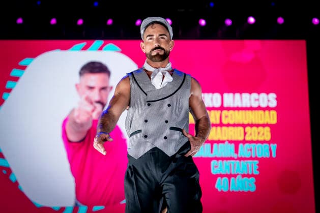 Celebration of the 19th Mr. Gay Spain Gala featuring MADO’s Keko Marcos during the pageant and musical show of the 19th Mr. Gay Spain Gala, on July 3, 2026, in Madrid, Spain. The event, one of the central and most popular events in the capital’s official LGBTIQ Pride festival program, takes place on the main stage in Plaza de Espana to select the new national representative, combining the community’s visibility, the candidates’ stories of overcoming adversity, and live artistic performances. A Pé MADRID, Spain MADRID, Spain Spain  Copyright: xA.xPÃ rezxMecax 7642765