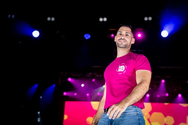 Celebration of the 19th Mr. Gay Spain Gala by MADO’s Josemi Garre during the pageant and musical show for the 19th Mr. Gay Spain Gala, on July 3, 2026, in Madrid, Spain. The event, one of the central and most popular highlights of the capital’s official LGBTIQ Pride festival program, takes place on the main stage in Plaza de Espana to select the new national representative, combining the community’s visibility, the candidates’ stories of overcoming adversity, and live artistic performances. A Pé MADRID, Spain MADRID, Spain Spain  Copyright: xA.xPÃ rezxMecax 7642791