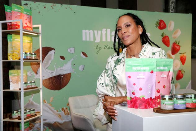 Barbara Becker beim Photocall zur Vorstellung ihrer neuen nachhaltigen Food-Marke MYFLAVOURS im Rahmen der VIP Beauty & Fashion Lounge im Hotel de Rome. Berlin, 03.07.2026 *** Barbara Becker at the photo call to launch her new sustainable food brand, MYFLAVOURS, as part of the VIP Beauty Fashion Lounge at the Hotel de Rome in Berlin, July 3, 2026 Foto:xA.xBuggex xFuturexImagex becker_6714