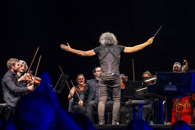 Music Concert - Giovanni Allevi - Piani e Archi - Summer 2026 Giovanni Allevi performs live with the strings of the Orchestra Sinfonica Italiana during Giovanni Allevi - Piani e Archi - Summer 2026, Music Concert in Bollate (Milan), Italy, July 03 2026 Bollate (Milan) Villa Arconati Festival Italy Copyright: xGiuseppexSpinozzix xLiveMediax LPM_2548361