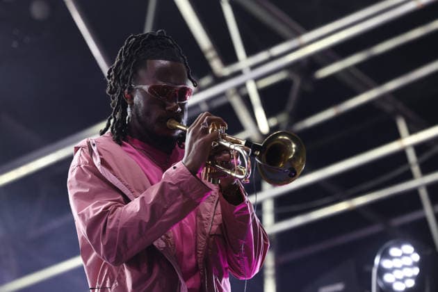 Ezra Collective and Leona Lewis perform at Love Supreme Jazz Festival, UK Glynde Place nr Lewes, East Sussex, UK, Love Supreme Jazz Festival 2026 on 3 July 2026 Ezra Collective with special guest Leona Lewis perform as headliners at Day 1 of Europe™s largest outdoor summer jazz festival. trumpeter - Ife Ogunjobi,, Credit:Andy Sturmey Andrew Sturmey - B1114 Avalon United Kingdom, East Sussex, Glynde Place, Lewes  Copyright: xAndyxSturmeyx xAndrewxSturmeyx-xB1114x xAvalonx 1114241105