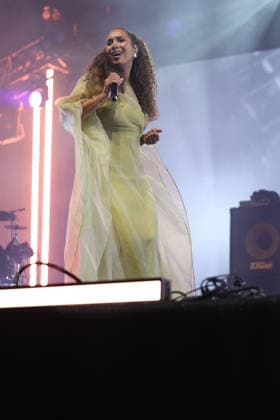 Ezra Collective and Leona Lewis perform at Love Supreme Jazz Festival, UK Glynde Place nr Lewes, East Sussex, UK, Love Supreme Jazz Festival 2026 on 3 July 2026 Ezra Collective with special guest Leona Lewis perform as headliners at Day 1 of Europe™s largest outdoor summer jazz festival. Leona Lewis pictured, Credit:Andy Sturmey Andrew Sturmey - B1114 Avalon United Kingdom, East Sussex, Glynde Place, Lewes  Copyright: xAndyxSturmeyx xAndrewxSturmeyx-xB1114x xAvalonx 1114241499