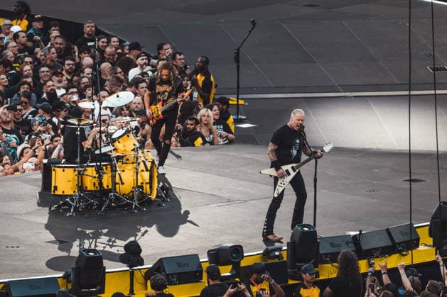 Metallica live at London Stadium, London, UK, 03 July 2026 Metallica M72 World Tour Lars Ulrich, Kirk Hammett, James Hetfield London Stadium Stratford, London Friday 3rd July, Credit:Justine Louise Avalon  Copyright: xJustinexLouisex xAvalonx 1114239976