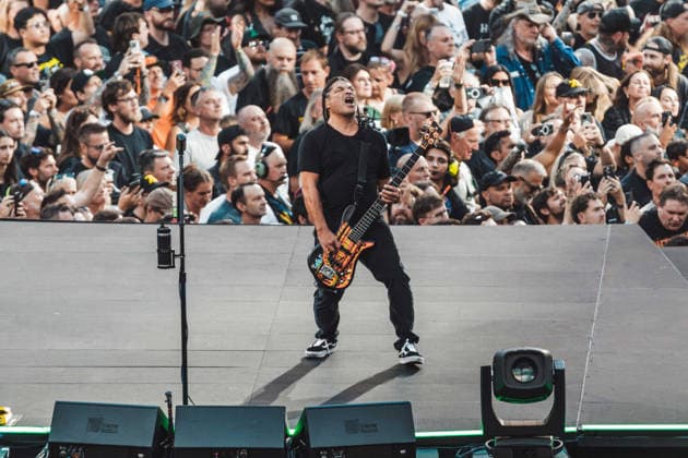 Metallica live at London Stadium, London, UK, 03 July 2026 Metallica M72 World Tour Robert Trujillo London Stadium Stratford, London Friday 3rd July, Credit:Justine Louise Avalon  Copyright: xJustinexLouisex xAvalonx 1114240143