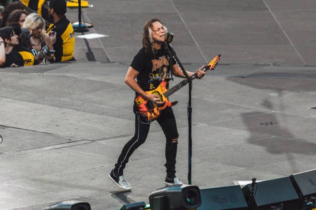 Metallica live at London Stadium, London, UK, 03 July 2026 Metallica M72 World Tour Kirk Hammett London Stadium Stratford, London Friday 3rd July, Credit:Justine Louise Avalon  Copyright: xJustinexLouisex xAvalonx 1114240262