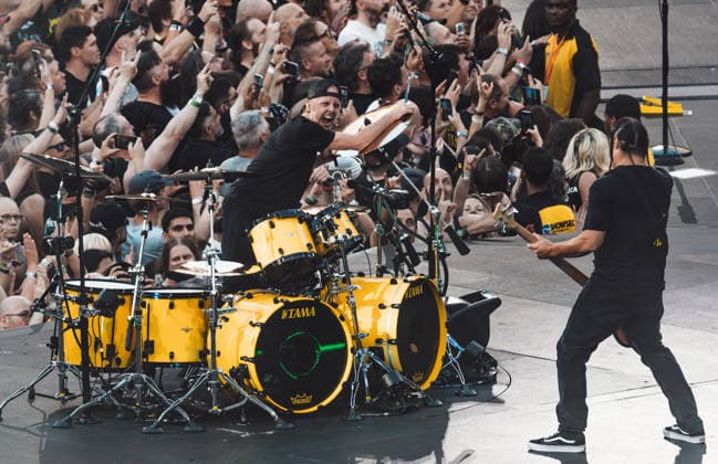 Metallica live at London Stadium, London, UK, 03 July 2026 Metallica M72 World Tour Lars Ulrich & Robert Trujillo London Stadium Stratford, London Friday 3rd July, Credit:Justine Louise Avalon  Copyright: xJustinexLouisex xAvalonx 1114240303