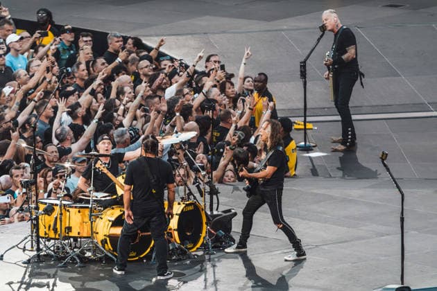 Metallica live at London Stadium, London, UK, 03 July 2026 Metallica M72 World Tour Lars Ulrich, Robert Trujillo, Kirk Hammett & James Hetfield London Stadium Stratford, London Friday 3rd July London Stadium Stratford, London Friday 3rd July, Credit:Justine Louise Avalon  Copyright: xJustinexLouisex xAvalonx 1114240357