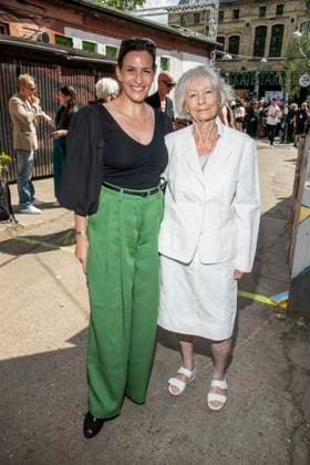 Mode, Berlin Fashion Week, Gäste der Kilian Kerner Modenschau ABB KERNER- Ulrike Frank und Renate Schubring zu Gast bei der Kilan Kerner SPRING SUMMER 2027 auf der Fashion Week in der Skaterhalle in Berlin am 03.07.2026 Berlin Deutschland *** ABB KERNER s Ulrike Frank and Renate Schubring attended the Kilan Kerner SPRING SUMMER 2027 show at Fashion Week in the Skaterhalle in Berlin on July 3, 2026, Berlin, Germany