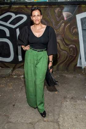 Mode, Berlin Fashion Week, Gäste der Kilian Kerner Modenschau ABB KERNER- Ulrike Frank zu Gast bei der Kilan Kerner SPRING SUMMER 2027 auf der Fashion Week in der Skaterhalle in Berlin am 03.07.2026 Berlin Deutschland *** ABB KERNER s Ulrike Frank as a guest at the Kilan Kerner SPRING SUMMER 2027 show during Fashion Week at the Skaterhalle in Berlin on July 3, 2026, Berlin, Germany
