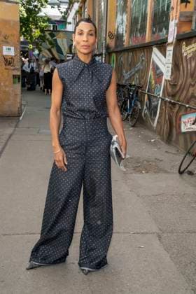 Mode, Berlin Fashion Week, Gäste der Kilian Kerner Modenschau ABB KERNER- Annabelle Mandeng zu Gast bei der Kilan Kerner SPRING SUMMER 2027 auf der Fashion Week in der Skaterhalle in Berlin am 03.07.2026 Berlin Deutschland *** ABB KERNER s Annabelle Mandeng as a guest at the Kilan Kerner SPRING SUMMER 2027 show during Fashion Week at the Skaterhalle in Berlin on July 3, 2026, Berlin, Germany