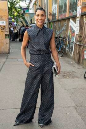 Mode, Berlin Fashion Week, Gäste der Kilian Kerner Modenschau ABB KERNER- Annabelle Mandeng zu Gast bei der Kilan Kerner SPRING SUMMER 2027 auf der Fashion Week in der Skaterhalle in Berlin am 03.07.2026 Berlin Deutschland *** ABB KERNER s Annabelle Mandeng as a guest at the Kilan Kerner SPRING SUMMER 2027 show during Fashion Week at the Skaterhalle in Berlin on July 3, 2026, Berlin, Germany