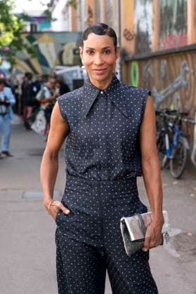 Mode, Berlin Fashion Week, Gäste der Kilian Kerner Modenschau ABB KERNER- Annabelle Mandeng zu Gast bei der Kilan Kerner SPRING SUMMER 2027 auf der Fashion Week in der Skaterhalle in Berlin am 03.07.2026 Berlin Deutschland *** ABB KERNER s Annabelle Mandeng as a guest at the Kilan Kerner SPRING SUMMER 2027 show during Fashion Week at the Skaterhalle in Berlin on July 3, 2026, Berlin, Germany
