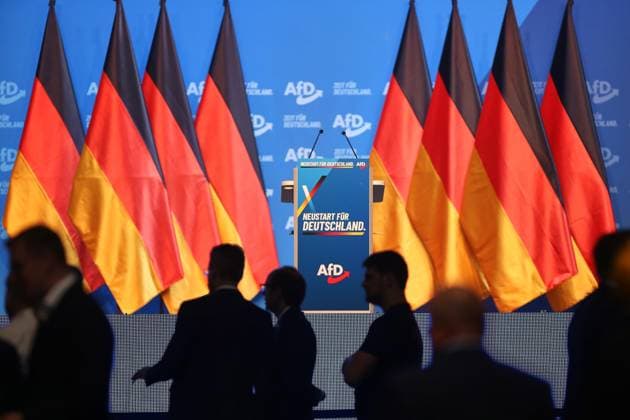 Erfurt, Thüringen, Deutschland, 04.07.2026: Messe: AfD-Bundesparteitag: Blick ins Plenum, das Motto lautet Neustart für Deutschland *** Erfurt, Thuringia, Germany, July 4, 2026: AfD Federal Party Convention—A view of the plenary session; the motto is A New Start for Germany Copyright: xdtsxNachrichtenagenturx dts_126283