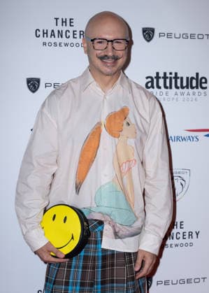 Dominic Skinner attends the Peugeot Attitude PRIDE Awards Europe 2026, supported by British Airways, at The Chancery Rosewood in London, England. UK. Friday 3rd July 2026. Copyright: xJamesxWarrenx PRIDE AWARDS EUROPE 202628