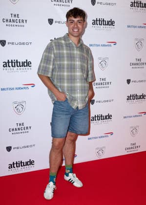 Bradley Riches attends the Peugeot Attitude PRIDE Awards Europe 2026, supported by British Airways, at The Chancery Rosewood in London, England. UK. Friday 3rd July 2026. Copyright: xJamesxWarrenx PRIDE AWARDS EUROPE 202679