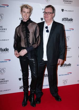 Oliver Cole and Russell T Davies attends the Peugeot Attitude PRIDE Awards Europe 2026, supported by British Airways, at The Chancery Rosewood in London, England. UK. Friday 3rd July 2026. Copyright: xJamesxWarrenx PRIDE AWARDS EUROPE 202687
