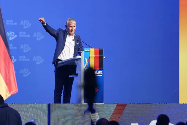 News Bilder des Tages Erfurt, Thüringen, Deutschland, 04.07.2026: Messe: AfD-Bundesparteitag: Björn Höcke *** Erfurt, Thuringia, Germany, July 4, 2026: AfD National Party Convention, Björn Höcke Copyright: xdtsxNachrichtenagenturx dts_126300