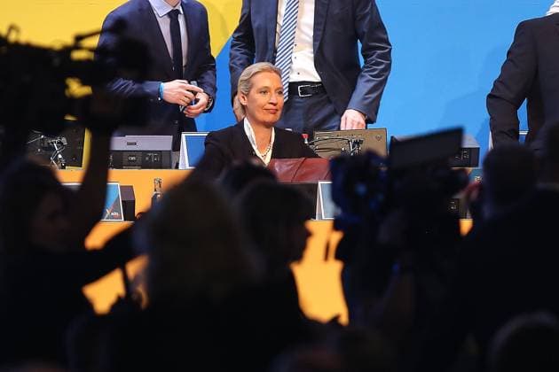 Erfurt, Thüringen, Deutschland, 04.07.2026: Messe: AfD-Bundesparteitag: Alice Weidel *** Erfurt, Thuringia, Germany, July 4, 2026, AfD National Party Convention, Alice Weidel Copyright: xdtsxNachrichtenagenturx dts_126307