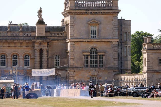The Vintage Speed Trials event is taking place at Grimsthorpe Castle in Lincolnshire. Featuring vintage cars and motorcycles it attracts hundreds of people to show off their vehicles, and many wear attire from the pre-war period. Vintage Speed Trials, Grimsthorpe Castle, Lincolnshire, on 4th July, 2026.  .