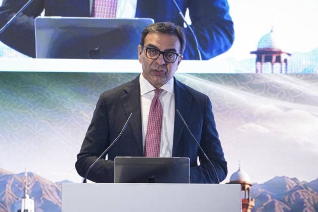 Turkiye-Pakistan Business and Investment Forum ISTANBUL, TURKIYE - JULY 04: Muhammad Ali, Special Assistant to the Prime Minister of Pakistan, speaks during the Turkiye-Pakistan Business and Investment Forum in Istanbul, Turkiye on July 04, 2026. Beyza Comert Anadolu Istanbul Turkey. Editorial use only. Please get in touch for any other usage.  Copyright: x2026xAnadoluxBeyzaxComertx