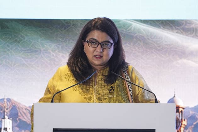 Turkiye-Pakistan Business and Investment Forum ISTANBUL, TURKIYE - JULY 04: Pakistan s Minister of State for Information Technology and Telecommunication, Shaza Fatima Khawaja delivers a speech during the Turkiye-Pakistan Business and Investment Forum in Istanbul, Turkiye on July 04, 2026. Beyza Comert Anadolu Istanbul Turkey. Editorial use only. Please get in touch for any other usage.  Copyright: x2026xAnadoluxBeyzaxComertx