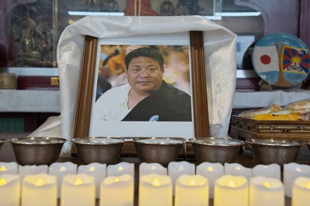 Tibetan hold a buddhist service for activist Lobga Rangzen in Tokyo, Japan on Saturday, July 4, 2026. He was self-immolated for against China government outside the United Nations headquarters on July 2nd.  TKP2026070411 KEIZOxMORI