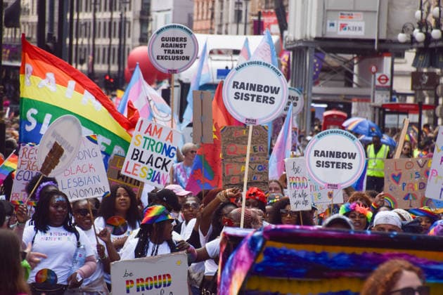July 4, 2026, London, England, United Kingdom: Rainbow Sisters pass through Piccadilly during the Pride In London parade. London United Kingdom - ZUMAv130 20260704_zip_v130_021 Copyright: xVukxValcicx