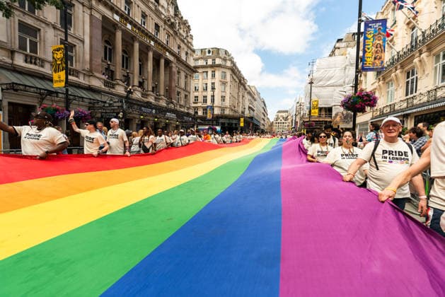 Pride March 2026, London UK 04 July 2026 Participants take part in London Pride 2026 celebrations in central London on 4 July 2026. The annual event brought together members of the LGBTQ+ community, allies, and supporters to celebrate diversity, visibility, and equality., Credit:JAMES LEONARD COOK James Cook Avalon  Copyright: xJAMESxLEONARDxCOOKx xJamesxCookx xAvalonx 1114385928