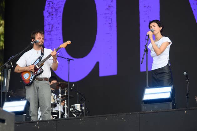 Divorce Perform at BST Hyde Park, London, UK - Sat 4 Jul 2026 Co-lead singers Felix Mackenzie-Barrow and Tiger Cohen-Towell of British alternative band Divorce performs on the Great Oak Stage at BST Hyde Park Festival in Hyde Park in London, England, UK on Saturday 4 July 2026., Credit:Justin Ng Avalon UK, England, London, Hyde Park  Copyright: xJustinxNgx xAvalonx 1114395602