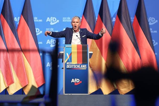 Erfurt, Thüringen, Deutschland, 04.07.2026: Messe: AfD-Bundesparteitag: Björn Höcke *** Erfurt, Thuringia, Germany, July 4, 2026, AfD National Party Convention, Björn Höcke Copyright: xdtsxNachrichtenagenturx dts_126338
