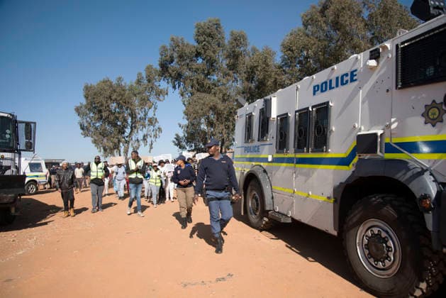 July 4, 2026, Pretoria, Gauteng, South Africa: PRETORIA, SOUTH AFRICA JULY 04: March and March protest during a march against illegal immigrants in Olievenhoutbosch on July 04, 2026 in Pretoria, South Africa. It is reported that the group is calling on the police to intervene on high crimes allegedly caused by illegal immigrants. Pretoria South Africa - ZUMAd214 20260704_znp_d214_006 Copyright: xManashxDasx