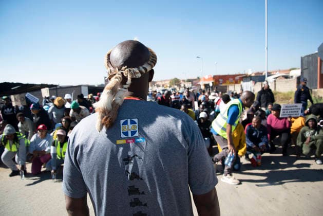 July 4, 2026, Pretoria, Gauteng, South Africa: PRETORIA, SOUTH AFRICA JULY 04: March and March protest during a march against illegal immigrants in Olievenhoutbosch on July 04, 2026 in Pretoria, South Africa. It is reported that the group is calling on the police to intervene on high crimes allegedly caused by illegal immigrants. Pretoria South Africa  - ZUMAd214 20260704_znp_d214_010 Copyright: xManashxDasx