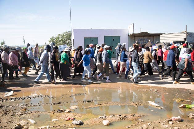 July 4, 2026, Pretoria, Gauteng, South Africa: PRETORIA, SOUTH AFRICA JULY 04: March and March protest during a march against illegal immigrants in Olievenhoutbosch on July 04, 2026 in Pretoria, South Africa. It is reported that the group is calling on the police to intervene on high crimes allegedly caused by illegal immigrants. Pretoria South Africa - ZUMAd214 20260704_znp_d214_083 Copyright: xManashxDasx