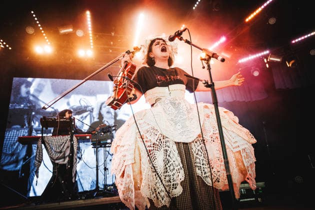 Sara Parkman live at Roskilde Festival 2026 Roskilde, Denmark. 04th, July 2026. The Swedish singer and musician Sara Parkman performs a live concert during the Danish music festival Roskilde Festival 2026 in Roskilde. Denmark, Roskilde  Copyright: xGonzalesxPhoto ChristianxHjorthx
