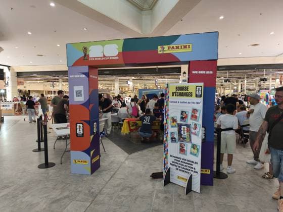 FIFA World Cup 2026 Panini sticker swap event in Montesson MONTESSON, FRANCE - JULY 4: Collectors and football fans take part in a FIFA World Cup 2026 Panini sticker swap event at a shopping mall in Montesson, in the Paris region, on July 4, 2026. Participants exchange stickers from the tournament s official Panini sticker album to complete their collections during the FIFA World Cup 2026. Umit Donmez Anadolu Montesson France. Editorial use only. Please get in touch for any other usage.  Copyright: x2026xAnadoluxUmitxDonmezx