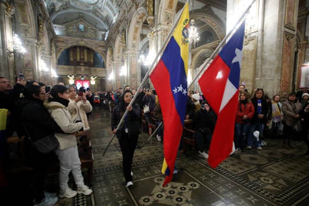 Santiago, July 4, 2026 A Holy Mass is being held at the Metropolitan Cathedral of Santiago for the victims of the earthquake in Venezuela and for the country’s reconstruction. Jonnathan Oyarzun Aton Chile, Santiago, Chile Aton 1169937  Copyright: JONNATHANxOYARZUN ATONxCHILE